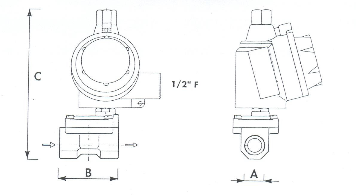 Elektrozawór EExd schemat